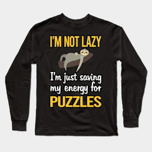 Saving Energy For Puzzles Long Sleeve T-Shirt